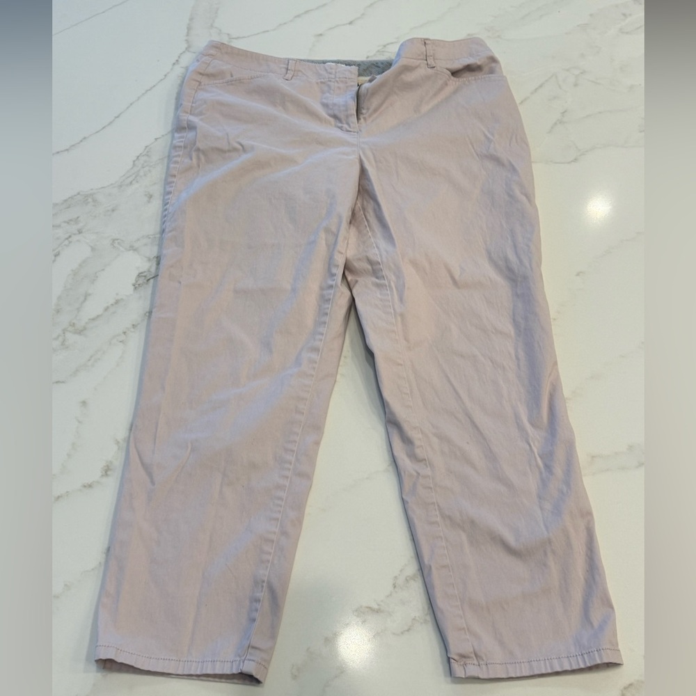 J. Jill Women's Light Pink Pants Live-In Chino Size 16